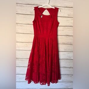 Danny & Nicole Vibrant Red Dress